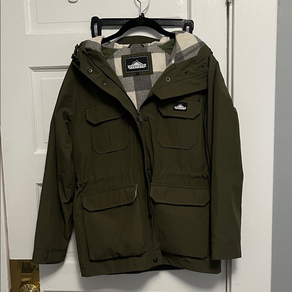 Penfield Olive Field Rain Jacket